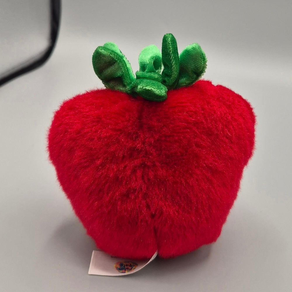 Aurora World Palm Pals Sweetie Strawberry Red Fruit Plush Stuffed Animal 5 inch - Picture 2 of 5